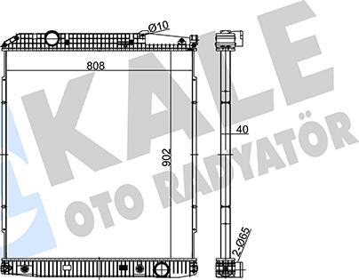 KALE OTO RADYATÖR 349520 - Радіатор, охолодження двигуна autocars.com.ua