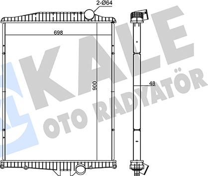 KALE OTO RADYATÖR 349525 - Радиатор, охлаждение двигателя autodnr.net