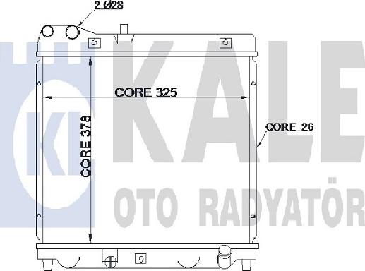 KALE OTO RADYATÖR 350000 - Радіатор, охолодження двигуна autocars.com.ua