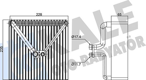 KALE OTO RADYATÖR 350095 - Испаритель, кондиционер autodnr.net