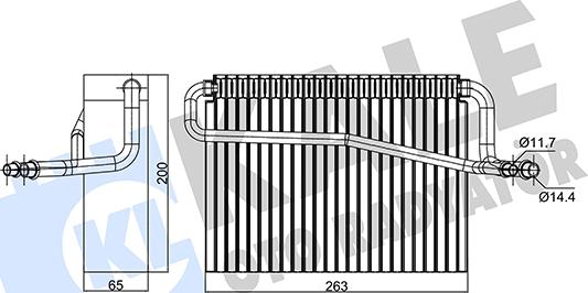 KALE OTO RADYATÖR 350140 - Випарник, кондиціонер autocars.com.ua