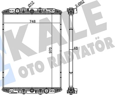 KALE OTO RADYATÖR 350190 - Радіатор, охолодження двигуна autocars.com.ua