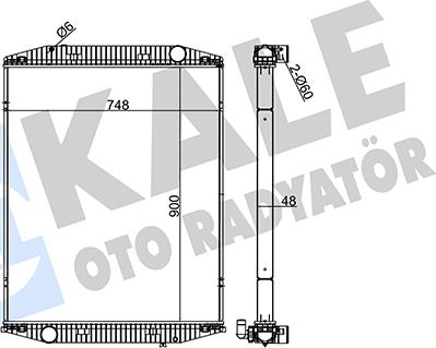 KALE OTO RADYATÖR 350235 - Радіатор, охолодження двигуна autocars.com.ua