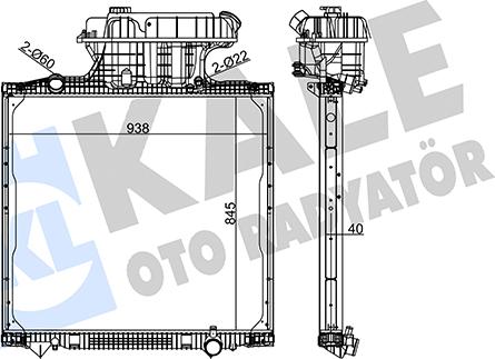 KALE OTO RADYATÖR 350270 - Радіатор, охолодження двигуна autocars.com.ua