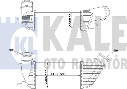 KALE OTO RADYATÖR 350820 - Интеркулер autocars.com.ua