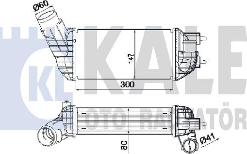 KALE OTO RADYATÖR 350825 - Интеркулер autocars.com.ua