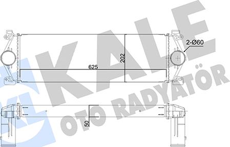 KALE OTO RADYATÖR 350835 - Интеркулер autocars.com.ua