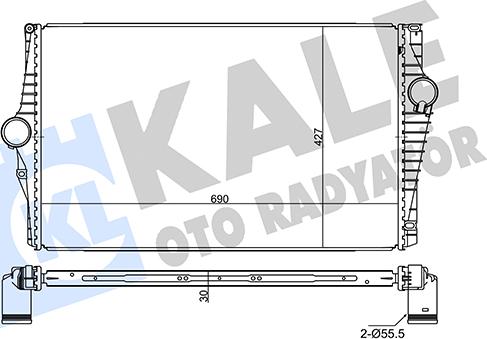 KALE OTO RADYATÖR 350840 - Интеркулер autocars.com.ua