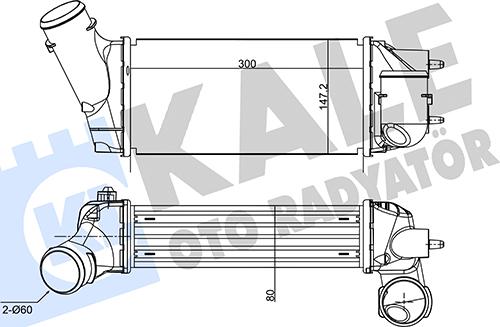 KALE OTO RADYATÖR 350845 - Интеркулер autocars.com.ua