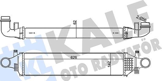 KALE OTO RADYATÖR 350895 - Интеркулер autocars.com.ua