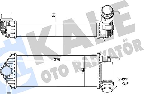 KALE OTO RADYATÖR 350915 - Интеркулер autocars.com.ua