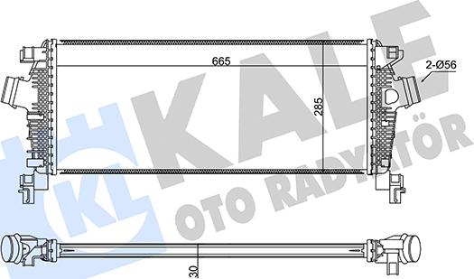 KALE OTO RADYATÖR 350925 - Интеркулер autocars.com.ua