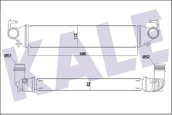 KALE OTO RADYATÖR 350965 - Интеркулер autocars.com.ua