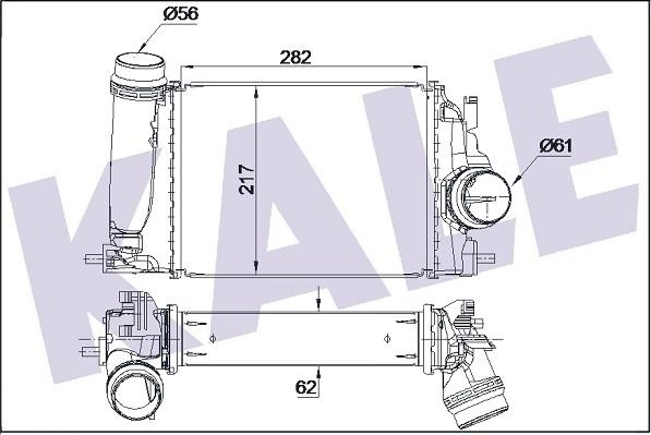 KALE OTO RADYATÖR 350975 - Интеркулер autocars.com.ua