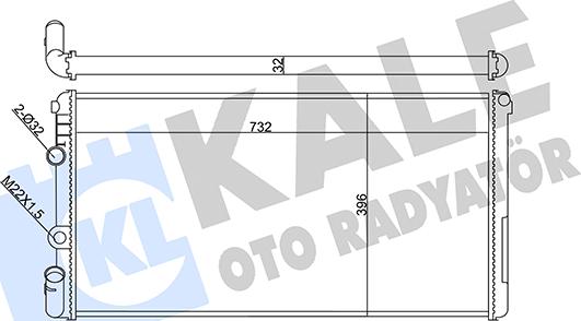 KALE OTO RADYATÖR 351020 - Радіатор, охолодження двигуна autocars.com.ua