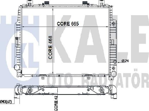 KALE OTO RADYATÖR 351300 - Радіатор, охолодження двигуна autocars.com.ua