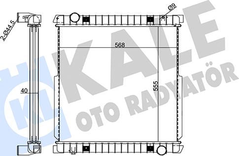 KALE OTO RADYATÖR 351390 - Радіатор, охолодження двигуна autocars.com.ua