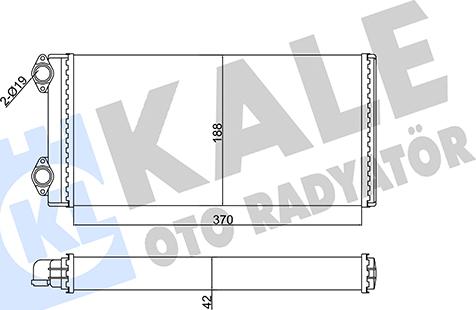 KALE OTO RADYATÖR 351730 - Теплообменник, отопление салона autodnr.net