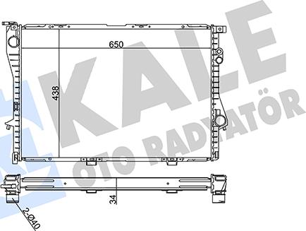 KALE OTO RADYATÖR 351870 - Радіатор, охолодження двигуна autocars.com.ua