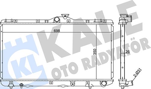 KALE OTO RADYATÖR 351885 - Радіатор, охолодження двигуна autocars.com.ua