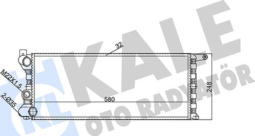 KALE OTO RADYATÖR 351910 - Радіатор, охолодження двигуна autocars.com.ua