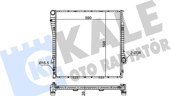 KALE OTO RADYATÖR 351980 - Радиатор, охлаждение двигателя autodnr.net