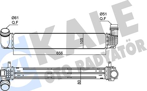 KALE OTO RADYATÖR 352265 - Интеркулер autocars.com.ua