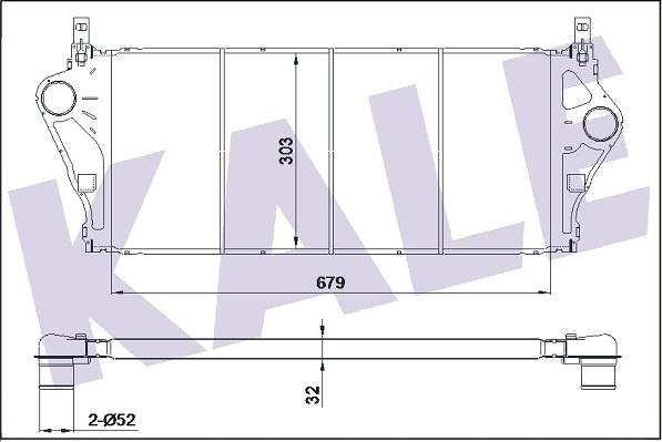 KALE OTO RADYATÖR 352275 - Интеркулер autocars.com.ua