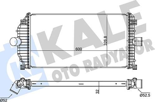 KALE OTO RADYATÖR 352280 - Интеркулер autocars.com.ua