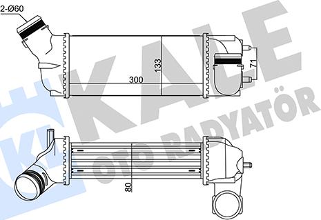 KALE OTO RADYATÖR 352305 - Интеркулер autocars.com.ua