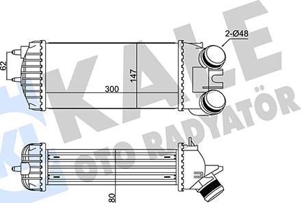 KALE OTO RADYATÖR 352310 - Интеркулер autocars.com.ua