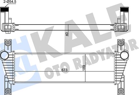 KALE OTO RADYATÖR 352325 - Интеркулер autocars.com.ua