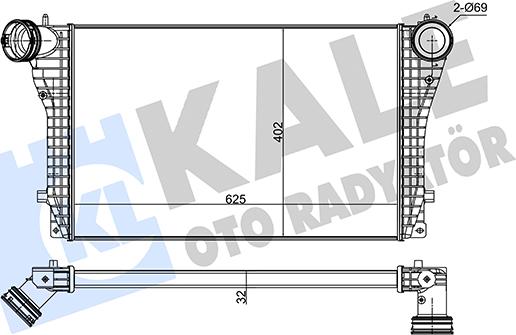 KALE OTO RADYATÖR 352360 - Интеркулер autocars.com.ua