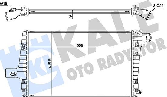 KALE OTO RADYATÖR 352380 - Интеркулер autocars.com.ua