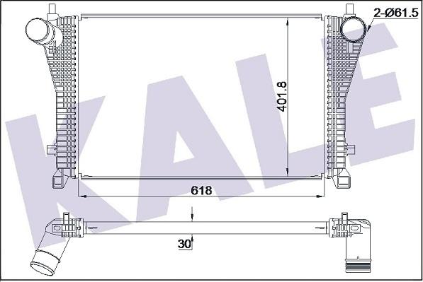 KALE OTO RADYATÖR 352405 - Интеркулер autocars.com.ua