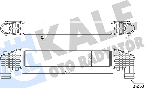 KALE OTO RADYATÖR 352420 - Интеркулер autocars.com.ua