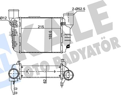 KALE OTO RADYATÖR 352445 - Интеркулер autocars.com.ua