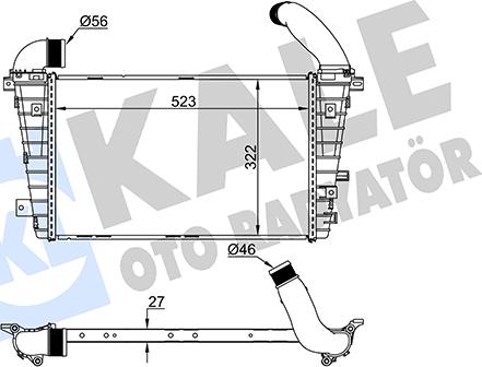 KALE OTO RADYATÖR 352465 - Интеркулер autocars.com.ua