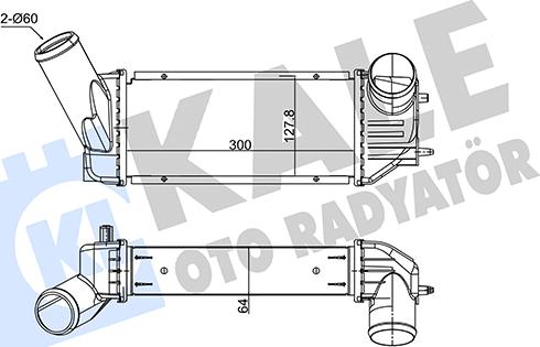 KALE OTO RADYATÖR 352490 - Интеркулер autocars.com.ua