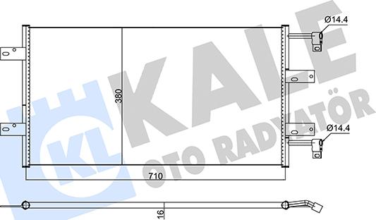 KALE OTO RADYATÖR 352585 - Конденсатор, кондиціонер autocars.com.ua