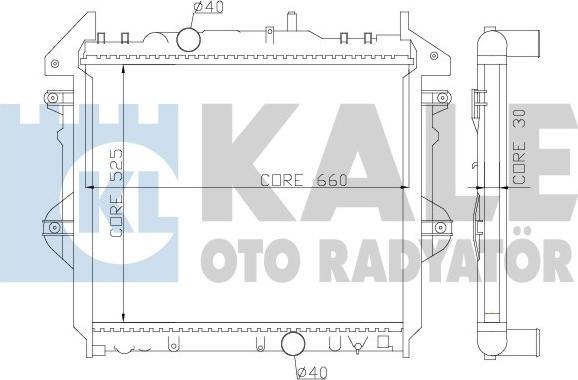 KALE OTO RADYATÖR 352600 - Радіатор, охолодження двигуна autocars.com.ua