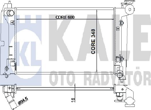 KALE OTO RADYATÖR 352700 - Радіатор, охолодження двигуна autocars.com.ua