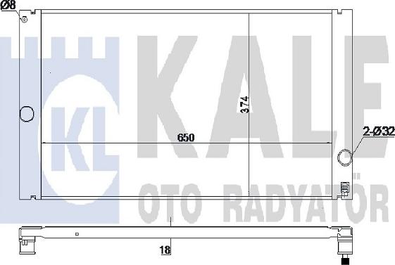 KALE OTO RADYATÖR 352800 - Радіатор, охолодження двигуна autocars.com.ua