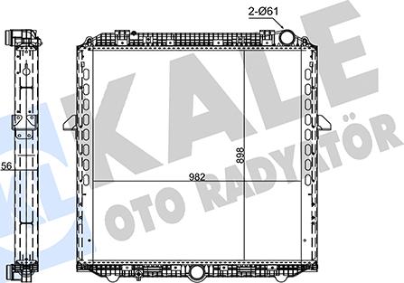 KALE OTO RADYATÖR 352835 - Радиатор, охлаждение двигателя autodnr.net