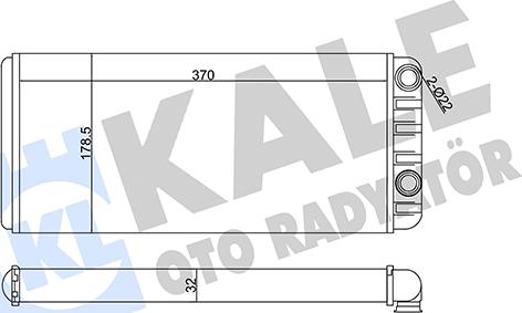 KALE OTO RADYATÖR 353850 - Теплообмінник, опалення салону autocars.com.ua