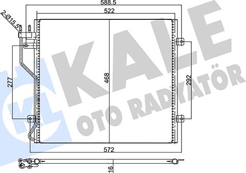 KALE OTO RADYATÖR 354035 - Конденсатор кондиционера autodnr.net