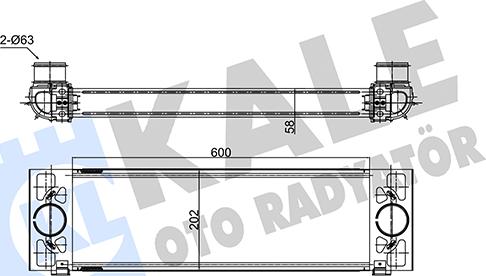 KALE OTO RADYATÖR 354140 - Интеркулер autocars.com.ua