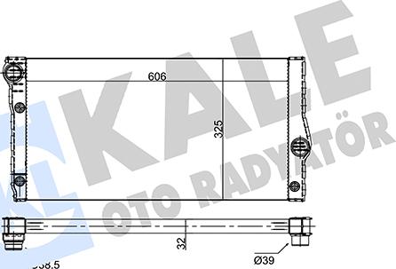 KALE OTO RADYATÖR 354250 - Радіатор, охолодження двигуна autocars.com.ua