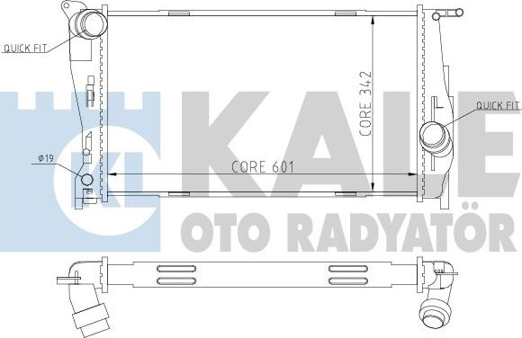 KALE OTO RADYATÖR 354600 - Радіатор, охолодження двигуна autocars.com.ua