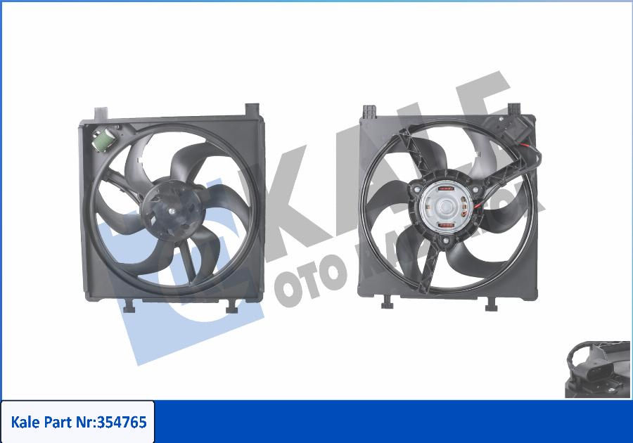 KALE OTO RADYATÖR 354765 - Вентилятор, охолодження двигуна autocars.com.ua